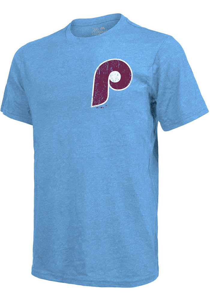 Bryce Harper Philadelphia Phillies Light Blue Name And Number Short Sleeve  Player T Shirt