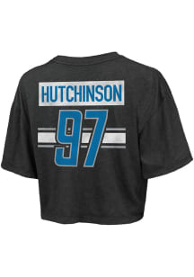 Aidan Hutchinson Detroit Lions Womens Black Hutchinson Player T-Shirt