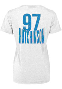 Aidan Hutchinson Detroit Lions Womens White Hutchinson Player T-Shirt