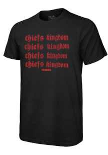 Kansas City Chiefs Black Lightning Bolt Short Sleeve Fashion T Shirt