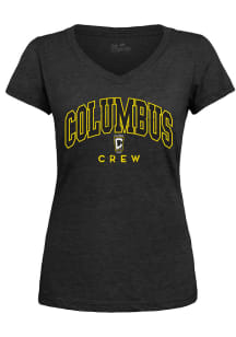 Columbus Crew Womens Black Modest Short Sleeve T-Shirt