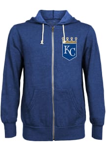 Kansas City Royals Mens Blue LC PRIMARY Long Sleeve Zip Fashion