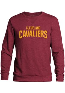 Cleveland Cavaliers Mens Maroon WORDMARK Long Sleeve Fashion Sweatshirt