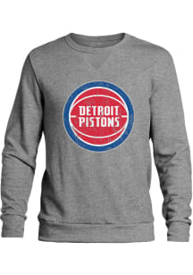 Detroit Pistons Mens Grey PRIMARY Long Sleeve Fashion Sweatshirt