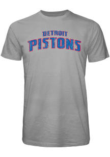 Detroit Pistons Grey WORDMARK Short Sleeve Fashion T Shirt