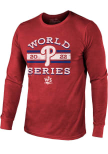 Philadelphia Phillies Red 2022 World Series Final Step Long Sleeve T Shirt