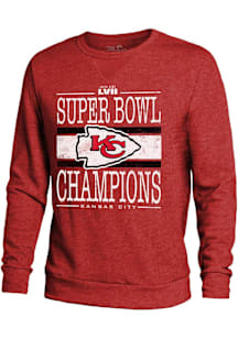 Kansas City Chiefs Mens Red 2022 Super Bowl Champions Prime Time Champs Long Sleeve Fashion Sweats..