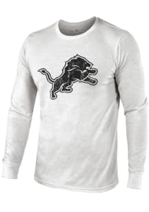 Detroit Lions White Tonal Primary Logo Long Sleeve Fashion T Shirt
