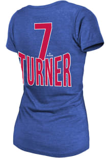 Trea Turner Philadelphia Phillies Womens Blue Player Player T-Shirt