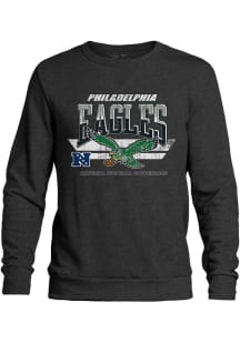 Philadelphia Eagles Mens Black Conference Long Sleeve Fashion Sweatshirt