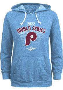 Philadelphia Phillies Womens Light Blue 2022 Out of This World World Series Participant Hooded S..