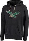 Philadelphia Eagles Mens Black RETRO LOGO Fashion Hood