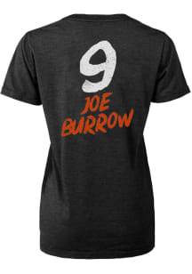 Joe Burrow Cincinnati Bengals Womens Black 2021 SB Bound Liquid Player Player T-Shirt