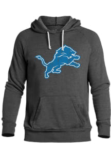 Detroit Lions Mens Charcoal Primary Logo Fashion Hood