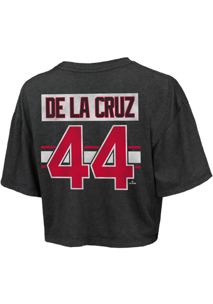 Elly De La Cruz Cincinnati Reds Women's Red Backer Slim Fit T-Shirt 