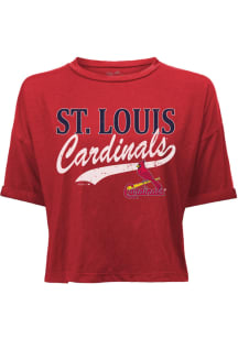 St Louis Cardinals Womens Red Cohead Short Sleeve T-Shirt