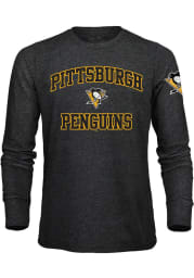 Pittsburgh Penguins Black Heart and Soul Long Sleeve Fashion T Shirt