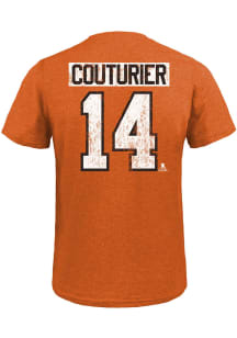 Sean Couturier Philadelphia Flyers Orange Name And Number Short Sleeve Fashion Player T Shirt