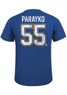 Colton Parayko St Louis Blues Blue Name And Number Short Sleeve Fashion Player T Shirt