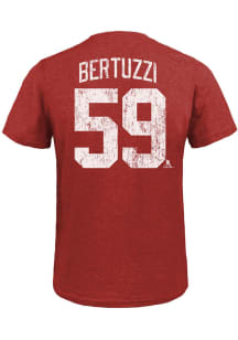 Tyler Bertuzzi Detroit Red Wings Red Name And Number Short Sleeve Fashion Player T Shirt