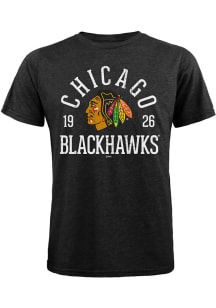 Chicago Blackhawks Black Puck Hog Short Sleeve Fashion T Shirt