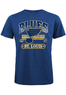 St Louis Blues Blue Chunky Century Short Sleeve Fashion T Shirt
