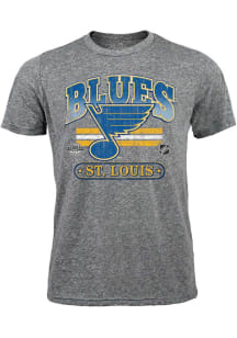 St Louis Blues Grey Chunky Century Short Sleeve Fashion T Shirt