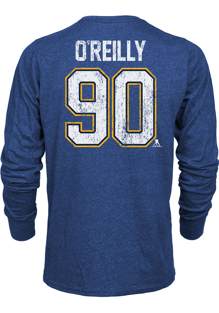 Ryan O'Reilly St Louis Blues Blue Name And Number Long Sleeve Player T Shirt