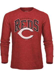 Cincinnati Reds Red Burble Long Sleeve Fashion T Shirt
