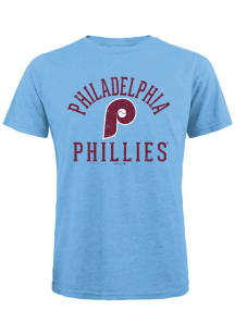 Philadelphia Phillies Light Blue Coop Field Goal Sans Short Sleeve Fashion T Shirt