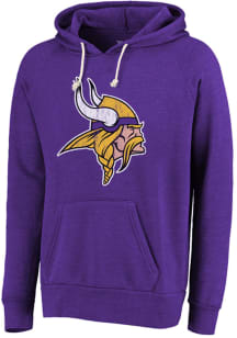 Minnesota Vikings Mens Purple Primary Logo Fashion Hood