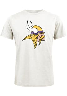 Minnesota Vikings White Primary Logo Short Sleeve Fashion T Shirt