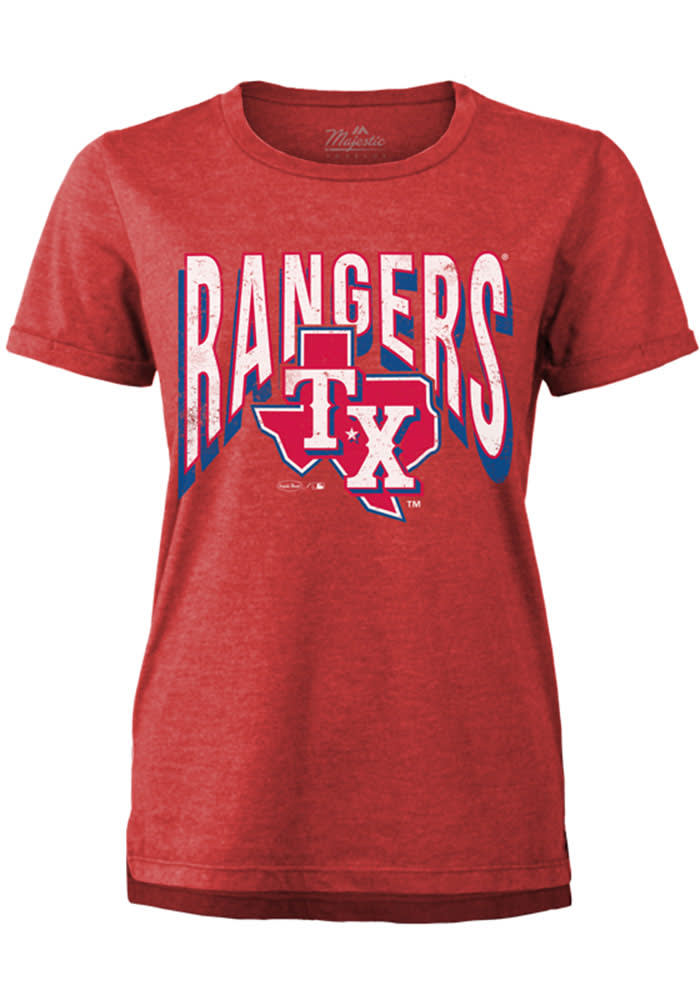 Nike Jacob deGrom Texas Rangers Men's Red Name & Number T