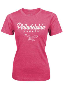 Philadelphia Eagles Womens Pink Triblend Short Sleeve T-Shirt