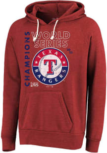 Texas Rangers Mens Red 2023 World Series Champion Whooperup Fashion Hood