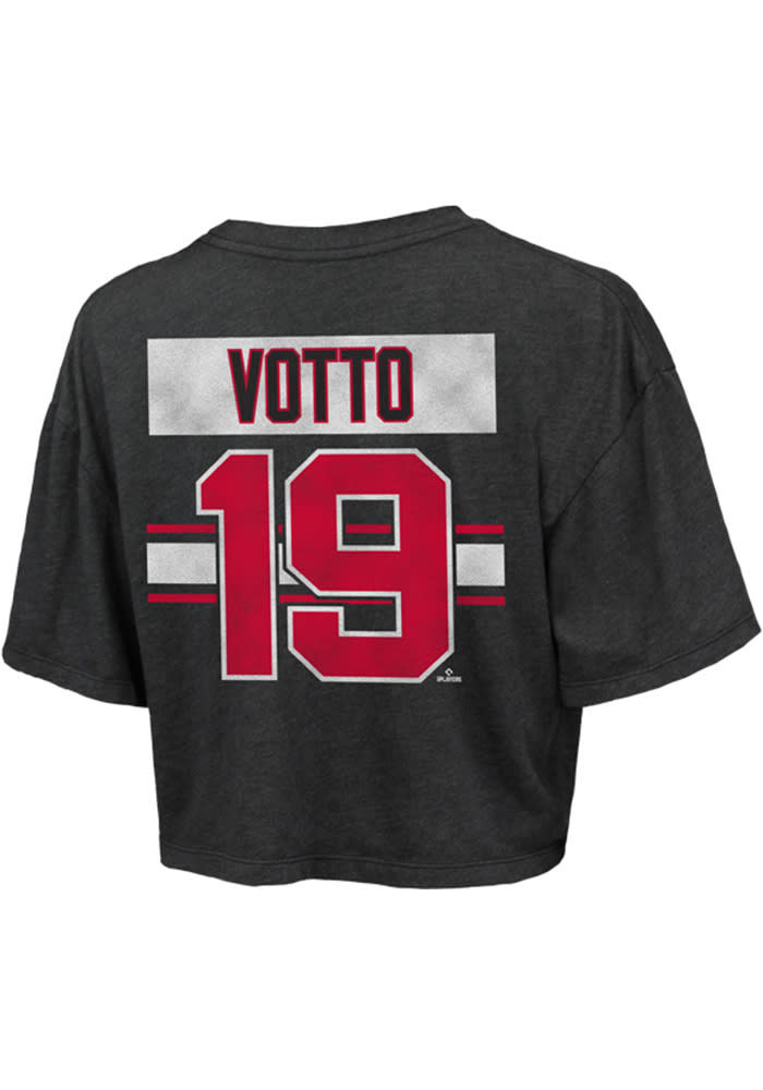 Women's Joey Votto Backer Slim Fit T-Shirt - Red - Tshirtsedge