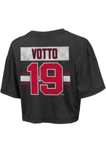 Joey Votto Cincinnati Reds Womens Black Boxy Player T-Shirt