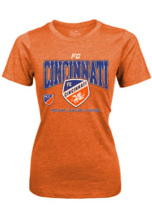 FC Cincinnati Womens Orange Triblend Short Sleeve T-Shirt