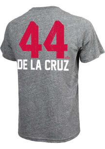 Elly De La Cruz Cincinnati Reds Grey Road Short Sleeve Fashion Player T Shirt