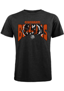 Cincinnati Bengals Black Logo Mask Short Sleeve Fashion T Shirt