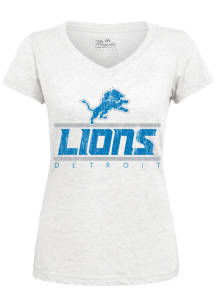 Detroit Lions Womens White Sideline Short Sleeve T-Shirt