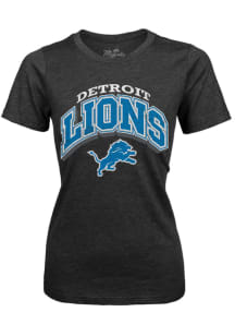 Detroit Lions Womens Black Astitute Short Sleeve T-Shirt