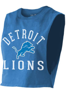 Detroit Lions Womens Blue Field Goal Tank Top