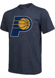 Indiana Pacers Navy Blue Home Short Sleeve Fashion Player T Shirt
