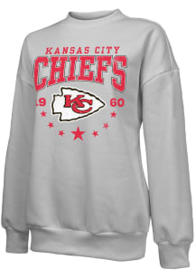 Kansas City Chiefs Womens Grey Fair Game Crew Sweatshirt