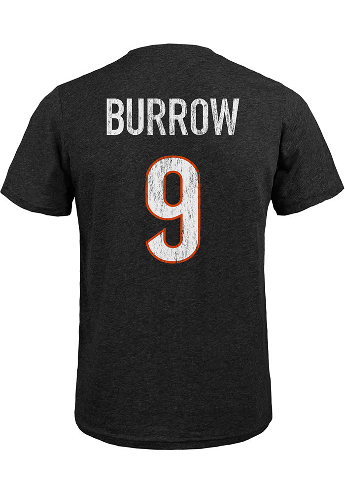 Joe Burrow Cincinnati Bengals Black Primary Player Short Sleeve Fashion Player T Shirt