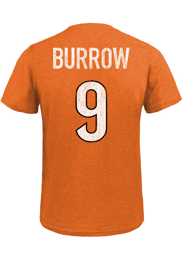 Joe Burrow Cincinnati Bengals Orange Primary Player Short Sleeve Fashion Player T Shirt