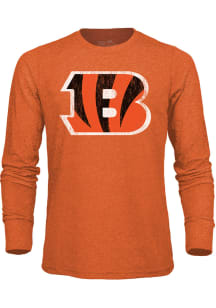 Cincinnati Bengals Orange Primary Logo Long Sleeve Fashion T Shirt