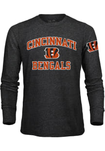 Cincinnati Bengals Black Heart and Soul Long Sleeve Fashion T Shirt