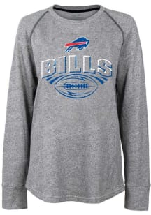 Buffalo Bills Womens Grey Contrast Crew Sweatshirt